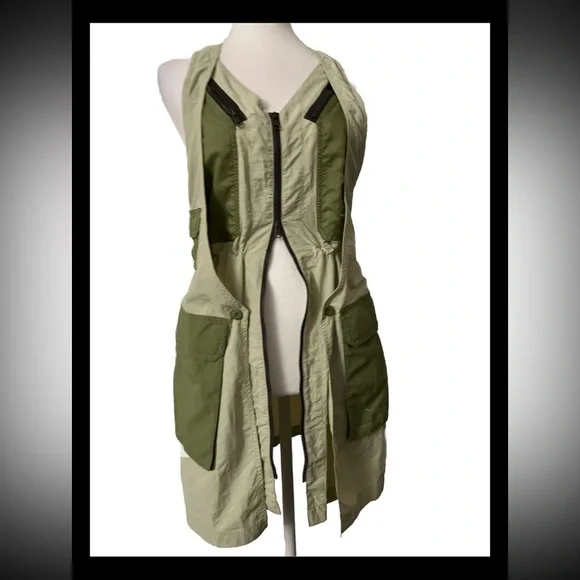 Air Jordan Green Vest Mini Dress XS - Picture 3 of 11